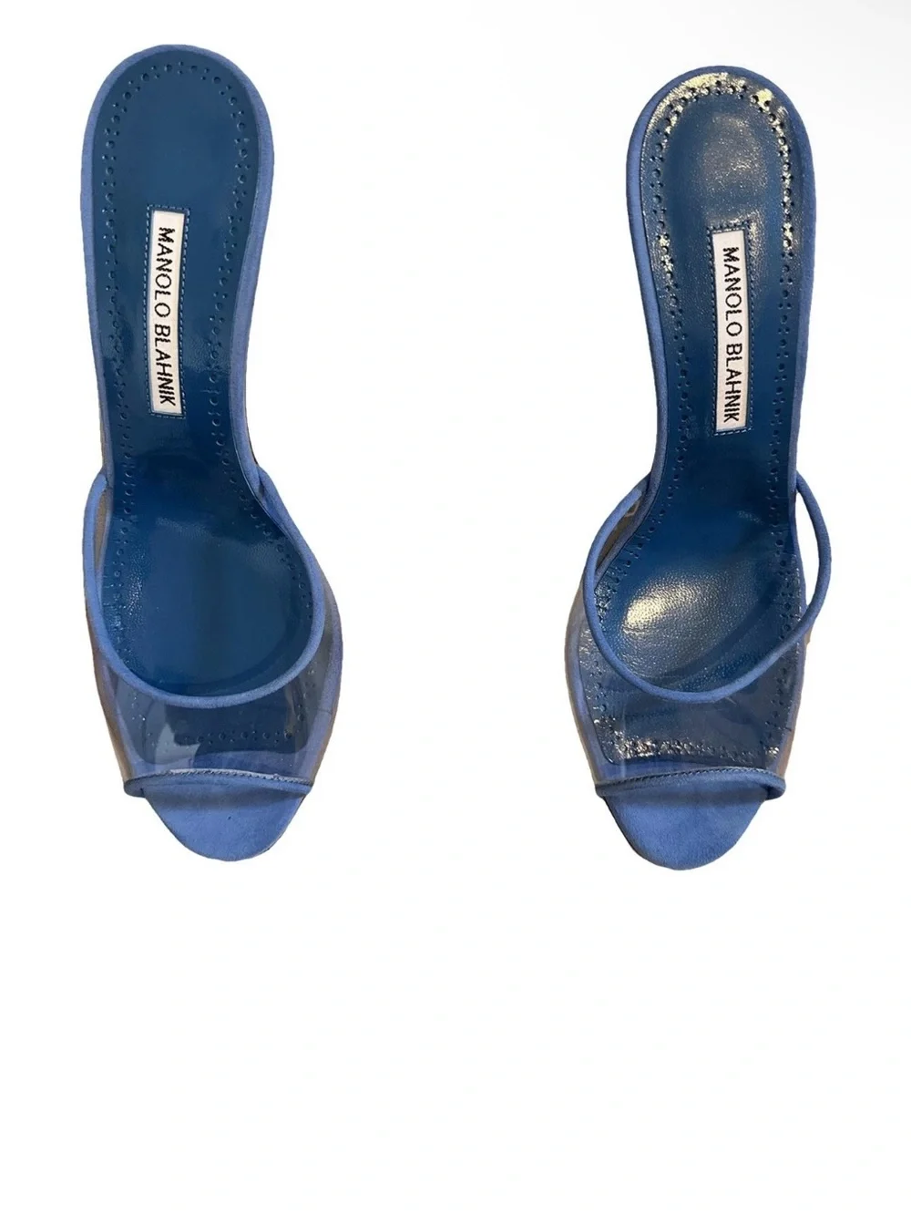 Blue Manolo Blahnik Heels